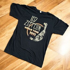 Led Zeppelin Graphic Band Tee T Shirt Black Music Small 2007